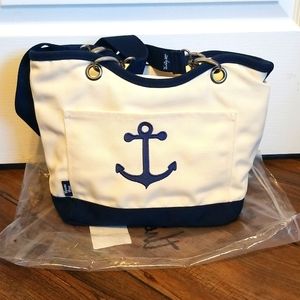 Thirty one Canvas crew mini thermal Tote anchor lunch boat lake beach pi…